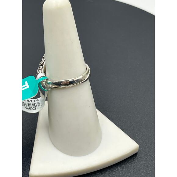 Effy Balissima Sterling Silver 18k Blue Topaz Amethyst Gemstones Bypass Ring 7.5 - Picture 10 of 15